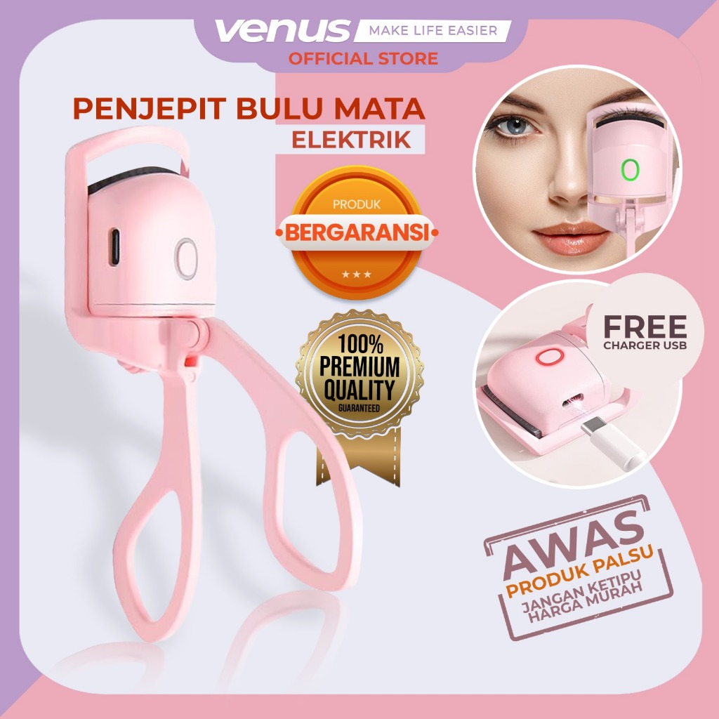 Jual Venusjkt Penjepit Bulu Mata Elektrik Eyelash Curler Tahan Lama