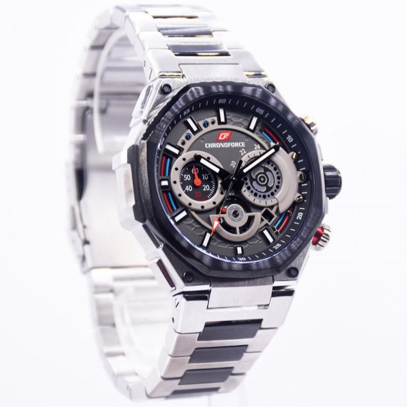Jual Jam tangan pria Chronoforce CF5340MSB Grey - CF5340 | Shopee Indonesia