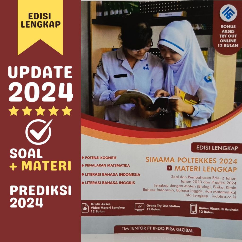 Jual Update Buku Simama Poltekkes 2024 Materi Tryout Online