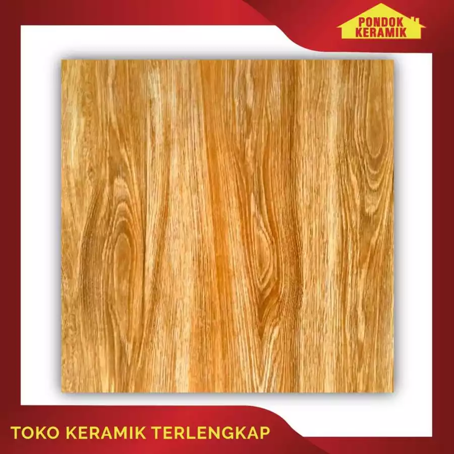 Keramik Lantai Avignon 50x50 Yalta Beige Motif Serat Kayu