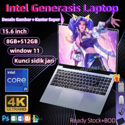 Garansi Resmi+Bisa COD Asli Baru Laptop Murah RAM 16GB + SSD 512GB 15.6"IPS Intel N95 Gratis Instalasi Windows 11 + office laptop gaming Generasi ke-11 Tipis Dan Portabel desain grafis Asus vivobook Siswa laptop hp Kunci sidik jari Garansi 1 Tahun