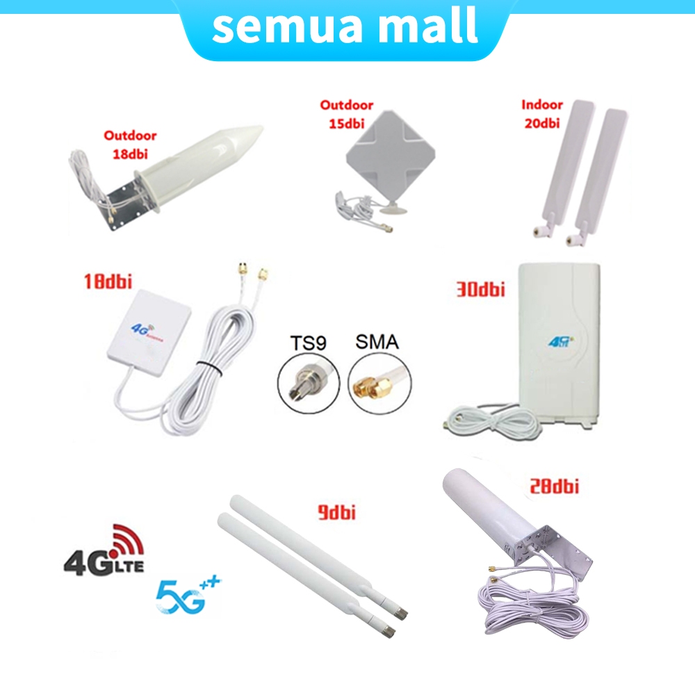 Jual Antena Router SMA TS9 5G / 4G - Maksimalkan Koneksi Anda | Shopee ...