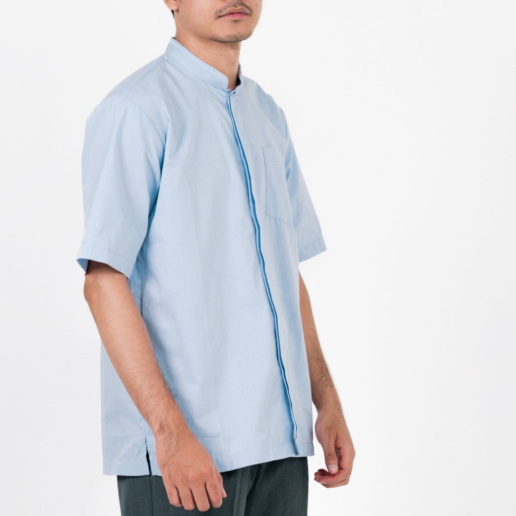 Jual Screamous Kemeja Shortsleeve Shirt RIVERS LIGHT BLUE Kerah ...