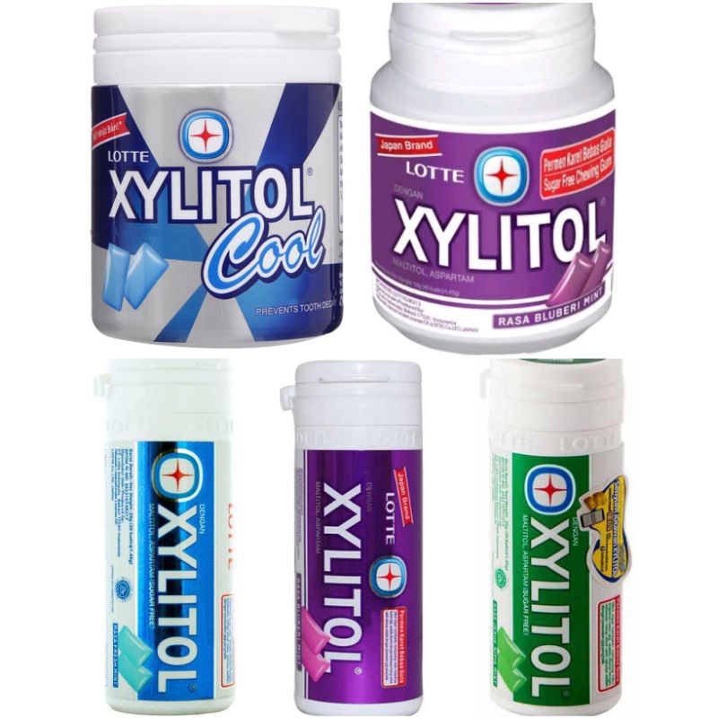 Jual Lotte Xylitol cool permen karet Fresh Mint Blueberry jeruk nipis