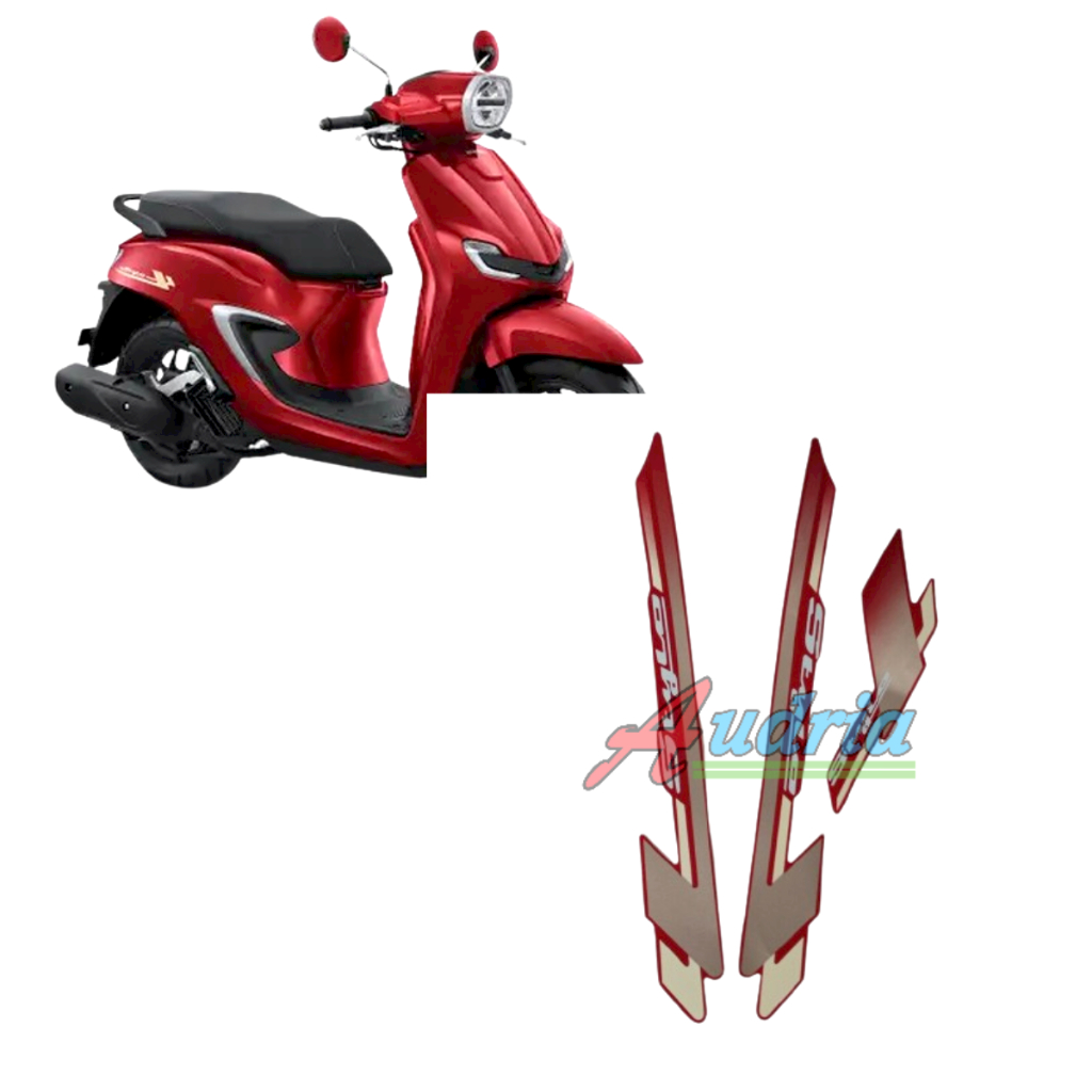 Jual Striping Sticker Lis Motor Honda Stylo 160 2024 Merah Fullset ...