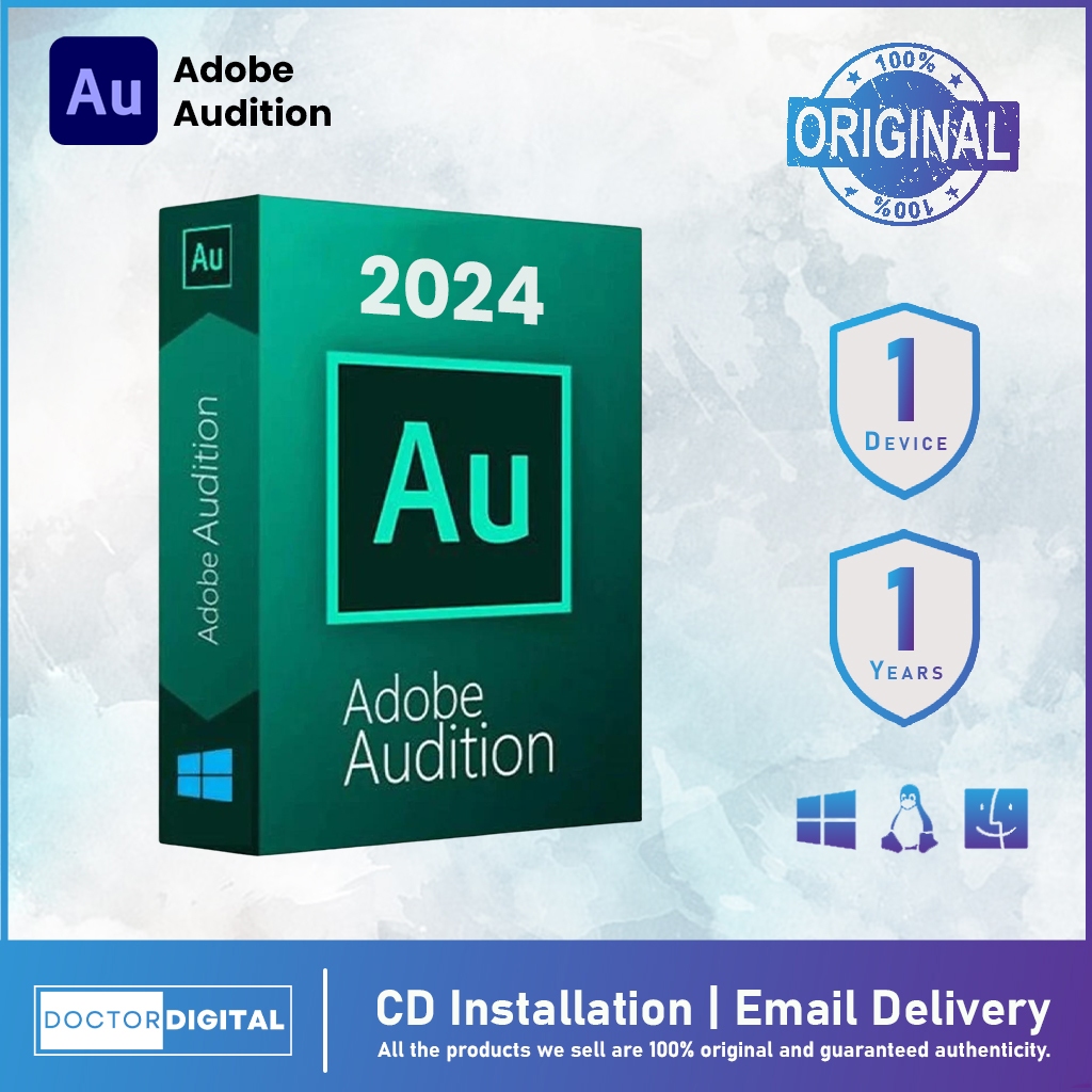 Jual Aplikasi Audition 2024 Pro - Aplikasi Edit/Rekam Audio Musik Suara ...
