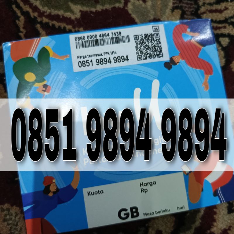 Jual Nomor Cantik Kartu Perdana Telkomsel Byu Angka Super Rapi Double ...