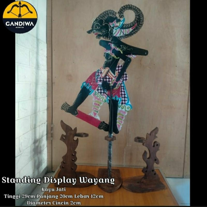 Jual Standing display kayu jati untuk wayang | tempat wayang kulit ...