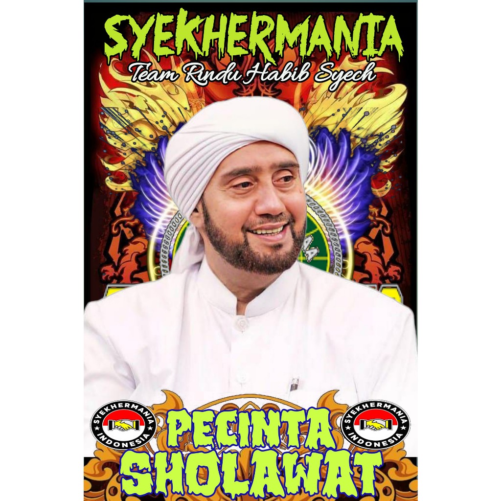 Jual Bendera Pecinta Sholawat Syekhermania (FULL PRINTING) (HD ...