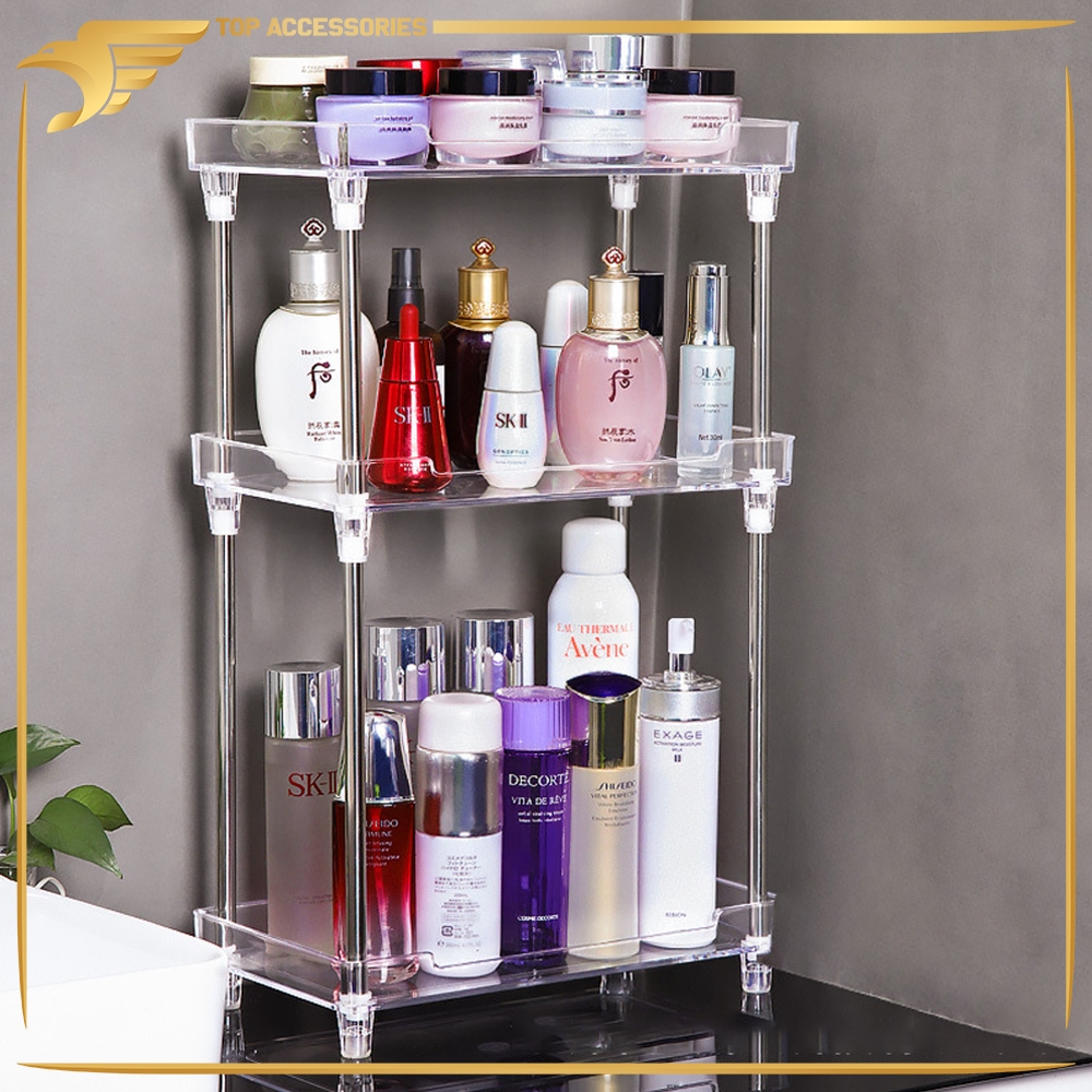 Jual RAK ORGANIZER KOSMETIK /RAK MAKEUP ARCYLIC /RAK PENYIMPANAN ...