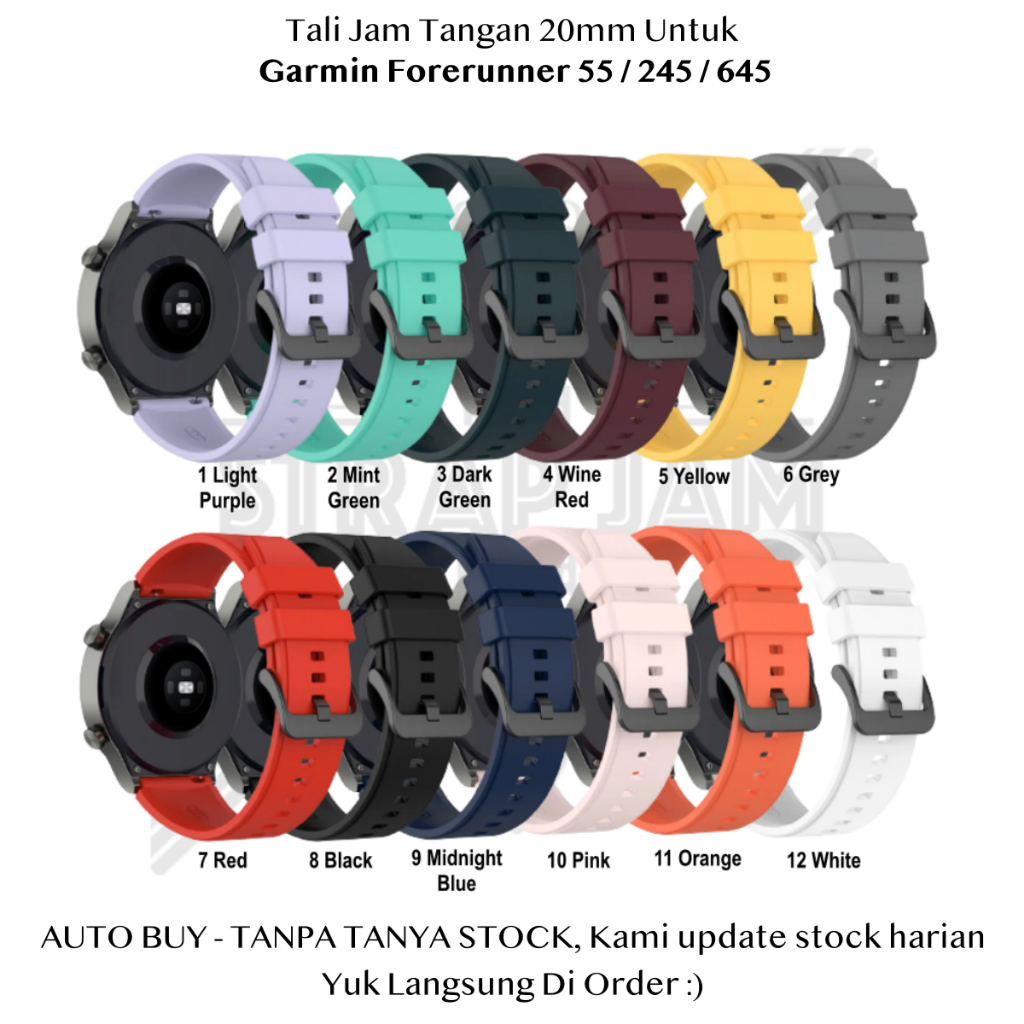 Jual T P Mm Strap Garmin Forerunner Tali Jam Tangan