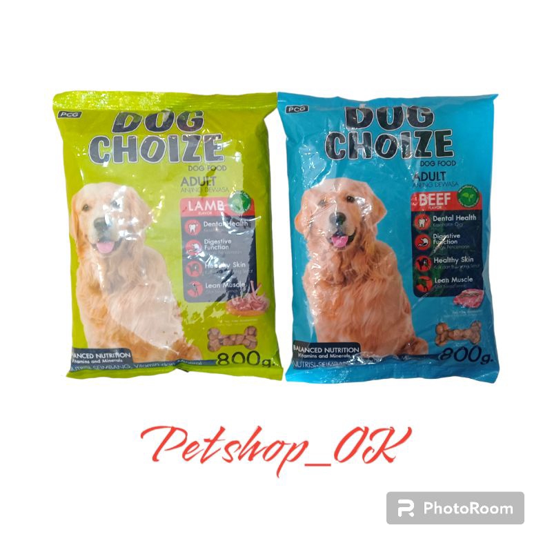 Jual Dog Choice 800gr / Lamb / Beef / Makanan Anjing | Shopee Indonesia
