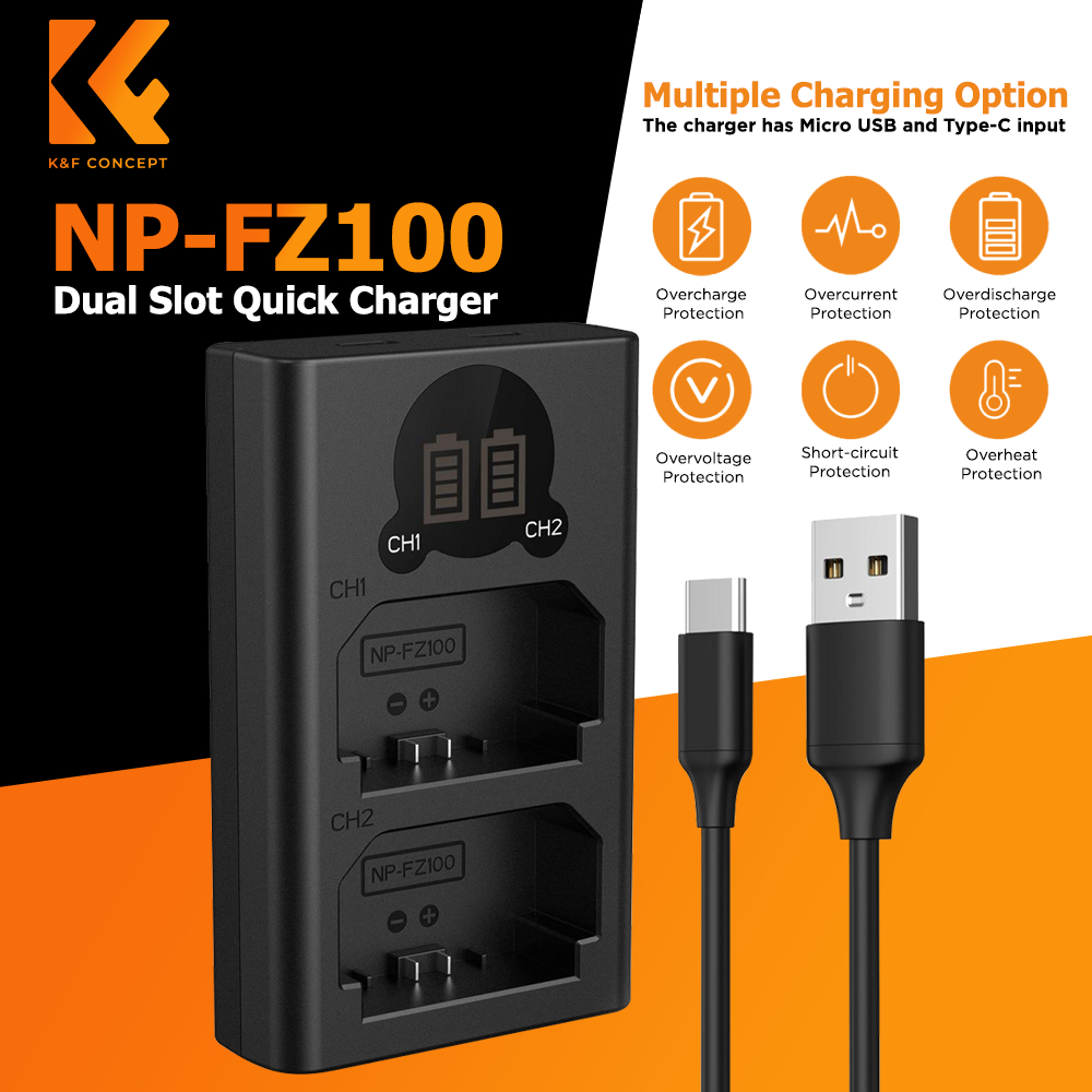 Jual Knf Concept Lcd Dual Smart Charger Sony Np Fz With Type C Fast