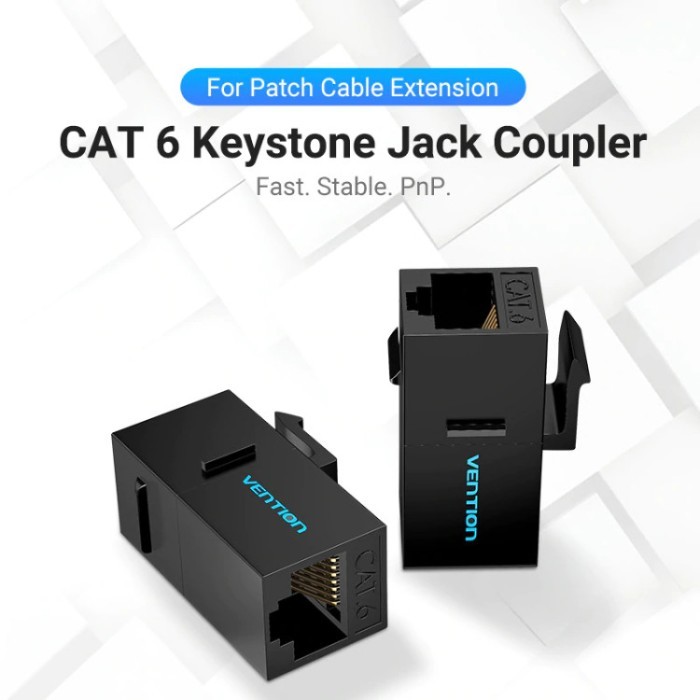 Jual Vention IPG Modular Cat6 Cat5e Barel RJ45 Ethernet Extender ...