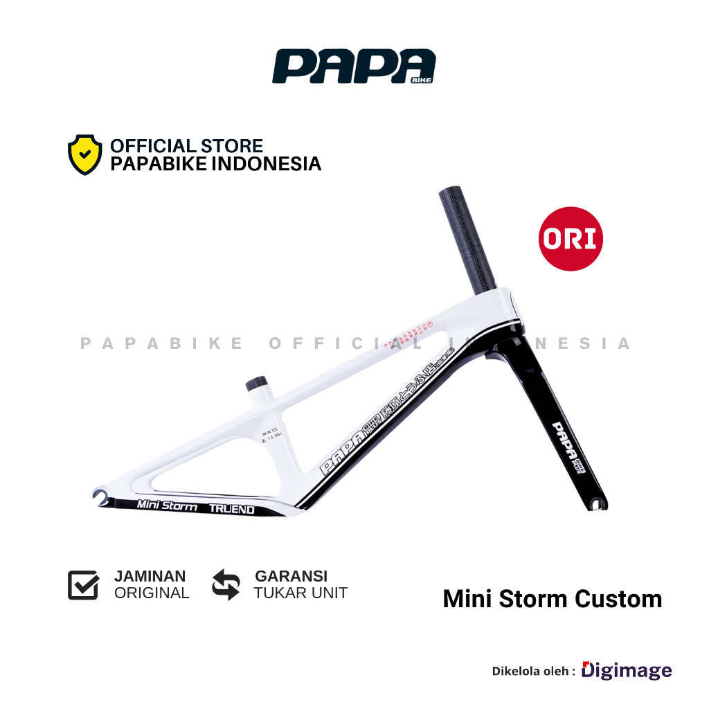 Jual [PRE ORDER] 𝗢𝗥𝗜 PAPABIKE MINI STORM CARBON FRAME