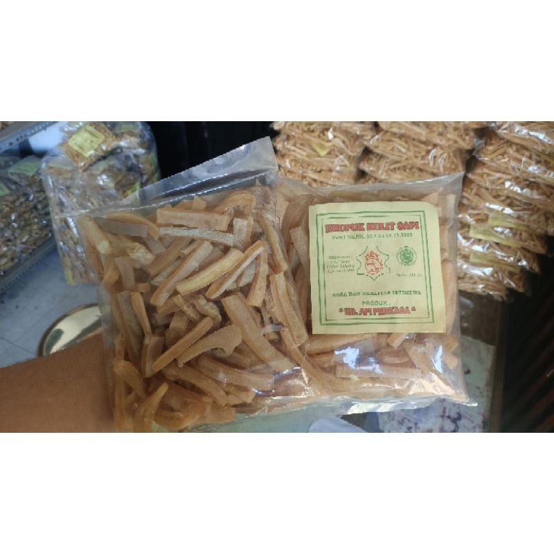 Jual Krecek Rambak Stik Tebal Krupuk Kulit Sapi 500gr Shopee Indonesia