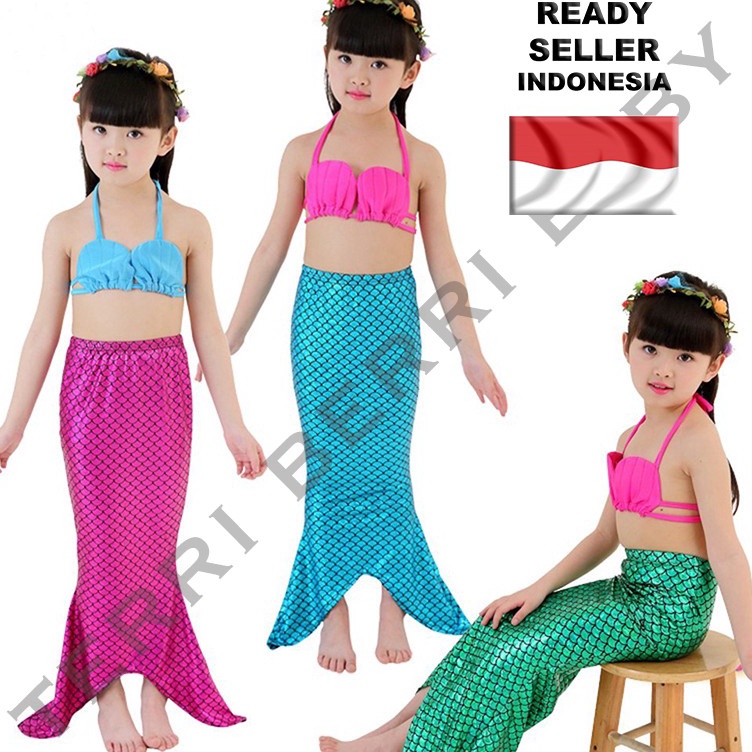 Jual Update Favorit Kostum Baju Putri Duyung Mermaid Mermit Mermed 