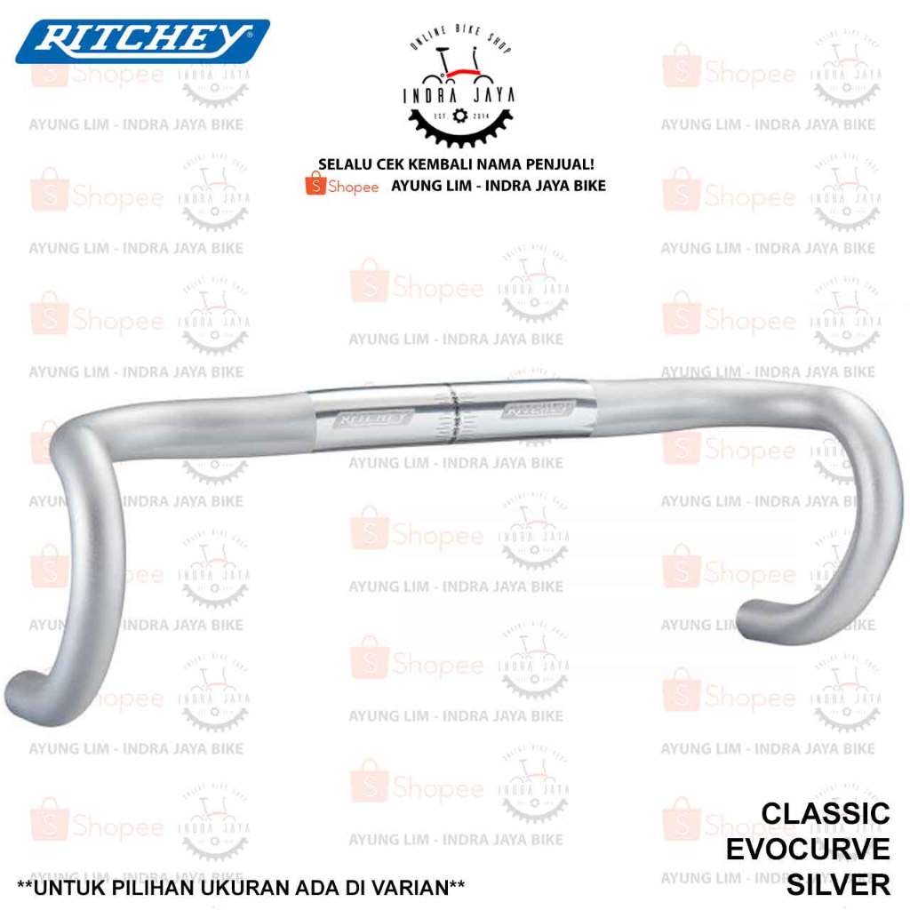 Jual RITCHEY DROPBAR - CLASSIC EVO CURVE 31.8 HANDLEBAR - HP SILVER ...