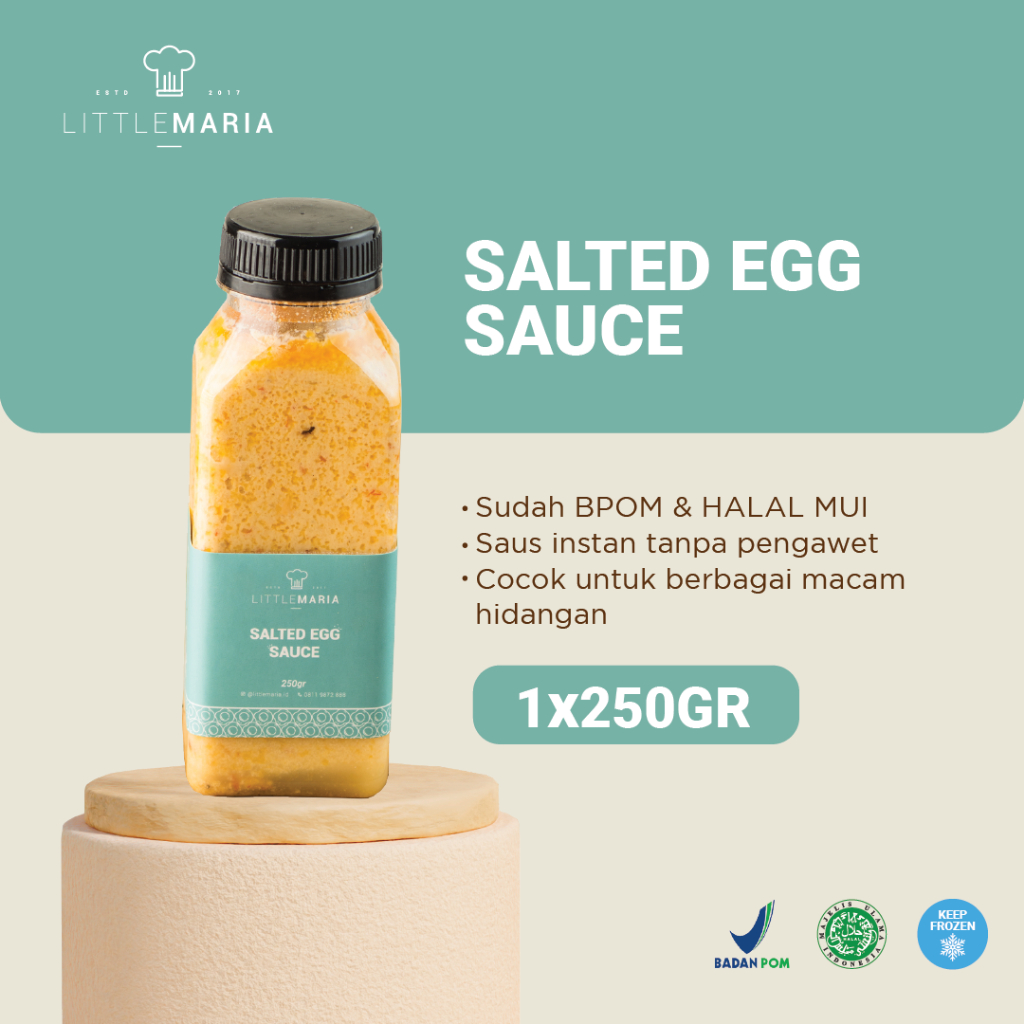 Jual LittleMaria Salted Egg Sauce/Saus Telur Asin 250g 3-5Portions ...