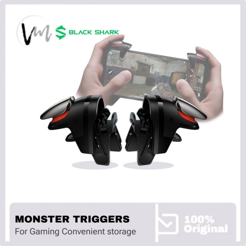 Jual Blackshark The Monster Gaming Trigger PUBG L1 R1 Black shark ...