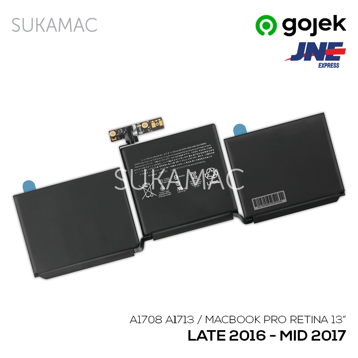 Jual Baterai MacBook Pro 13” Retina A1708 A1713 2016 2017 | Shopee ...