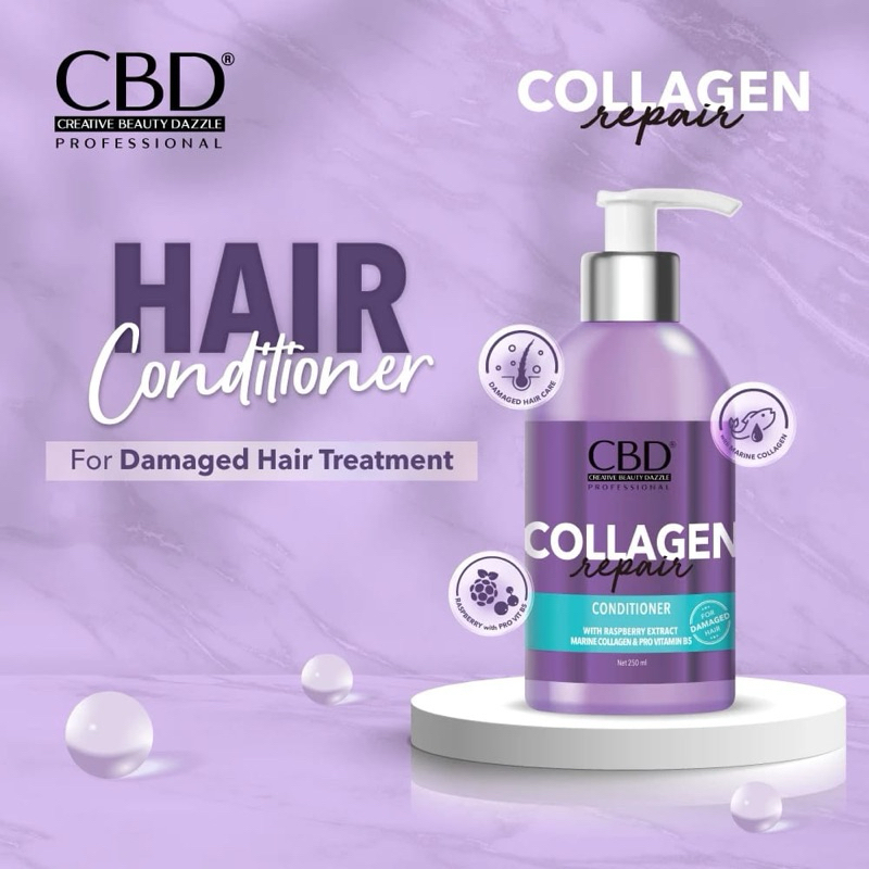 Jual CBD Collagen repair hair Shampoo / Conditioner 250 ML | Shopee ...