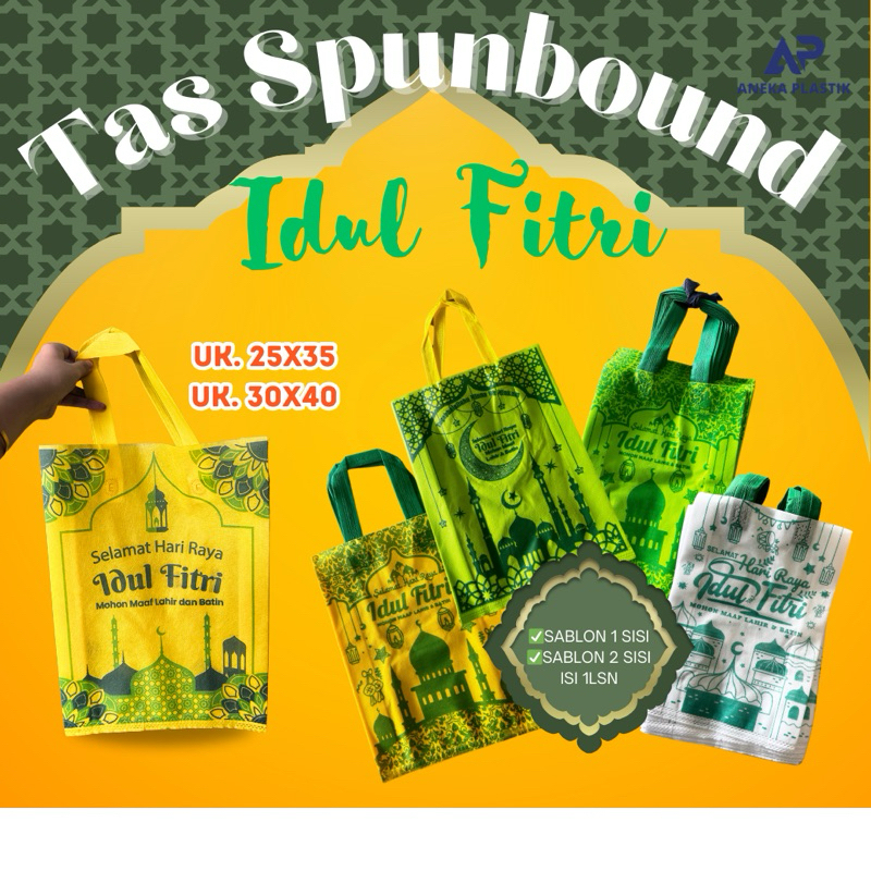 Jual TAS SPUNBOUND IDUL FITRI TAS LEBARAN TAS HAMPERS SABLON IDUL FITRI ...