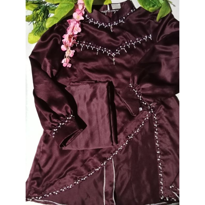 Jual Liain Stelan baju kurung melayu terbaru// One set Baju Melayu ...