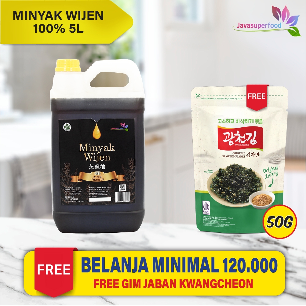 Jual Minyak Wijen 100 Wijen Oil 100 5 Liter Java Super Food