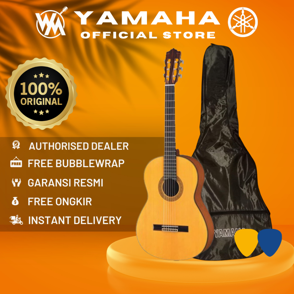 Yamaha Gitar Klasik C-315 / C 315 / C315 - Natural + Softcase & 2 Pick