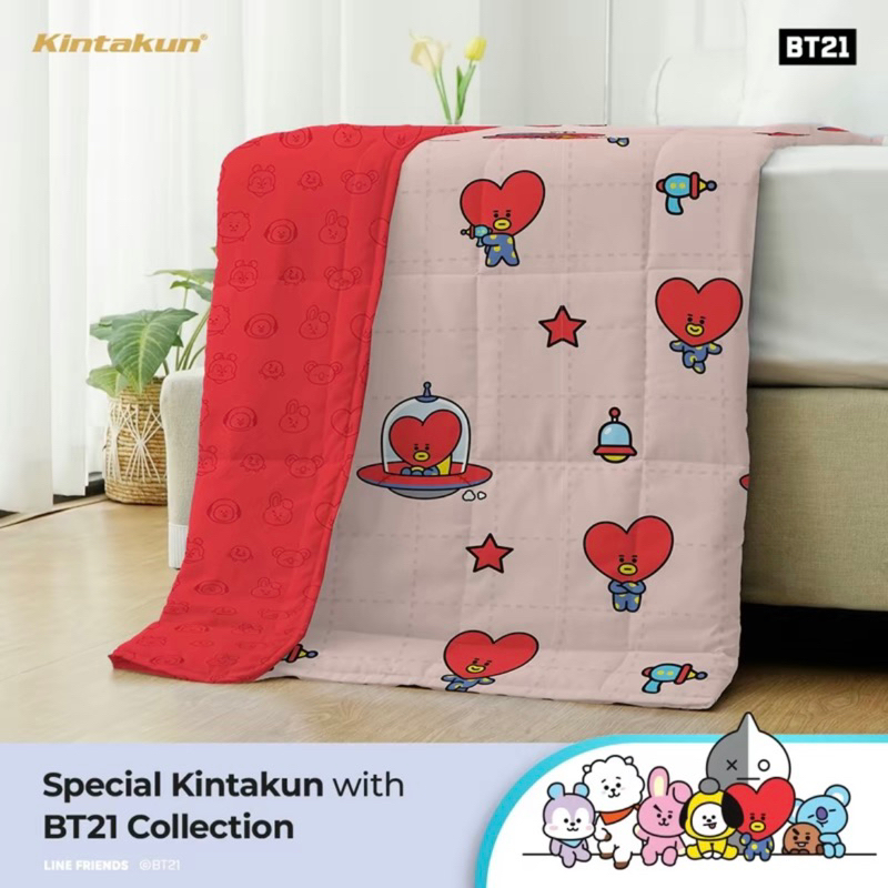 Jual Selimut KINTAKUN Dluxe BT21 KOYA TATA RJ MANG CHIMMY/ Sprei Fitted ...