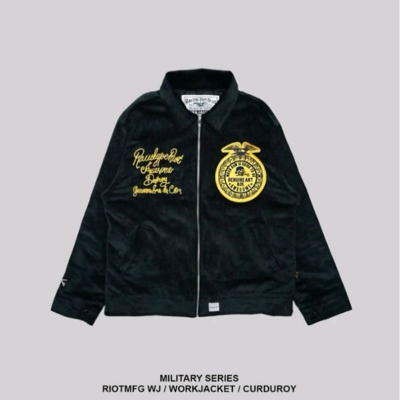 Jual RAWTYPE RIOT Fckngriot Work Jacket - Black BNIB | Shopee Indonesia