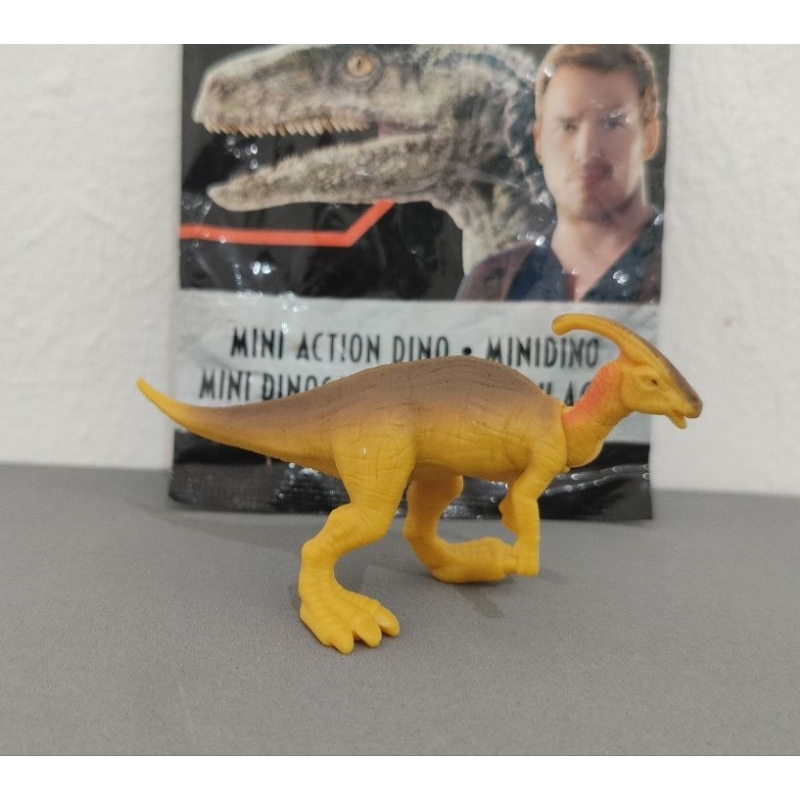 Jual Mattel Jurassic World Mini Action Dino Rivals Dinosaurus Parasaurolophus Shopee Indonesia 9376