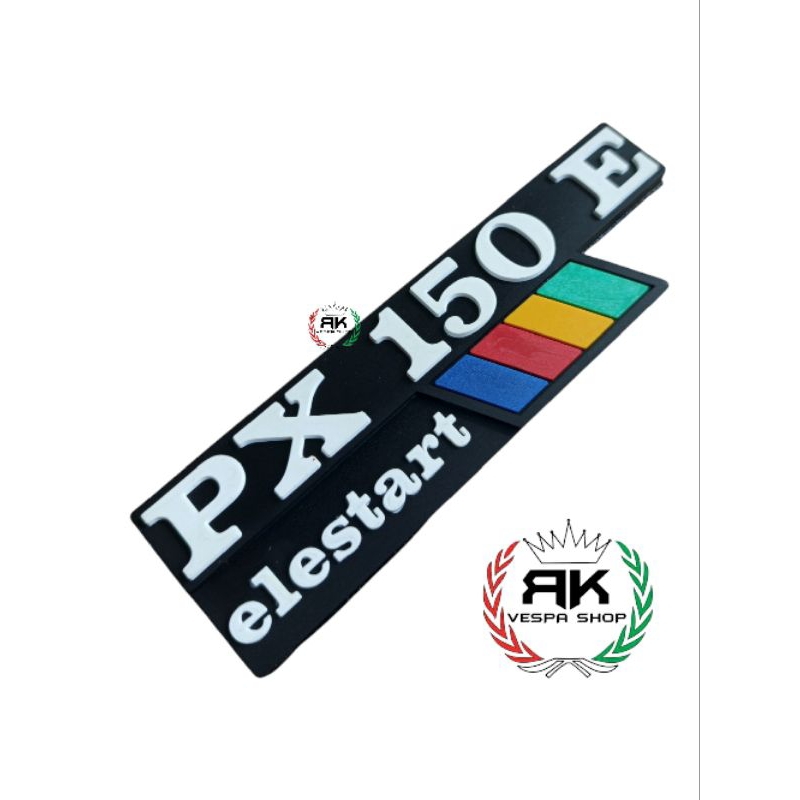 Jual Emblem Tepong Vespa Px 150 Elestart(Pxe) Bahan Rubber/Karet