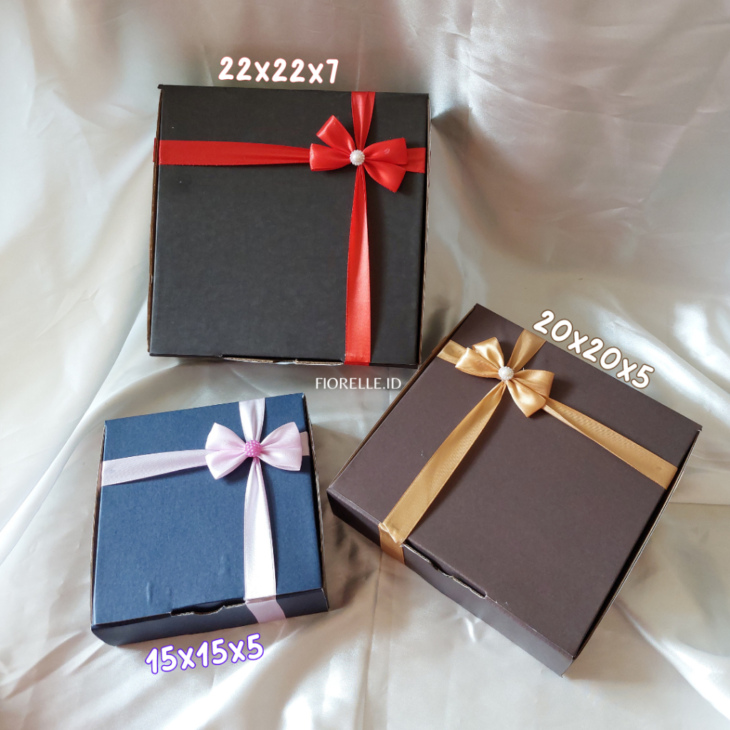 Jual [GIFT BOX DOFF] Gift Box Warna Polos, Kotak Kado Premium Doff ...