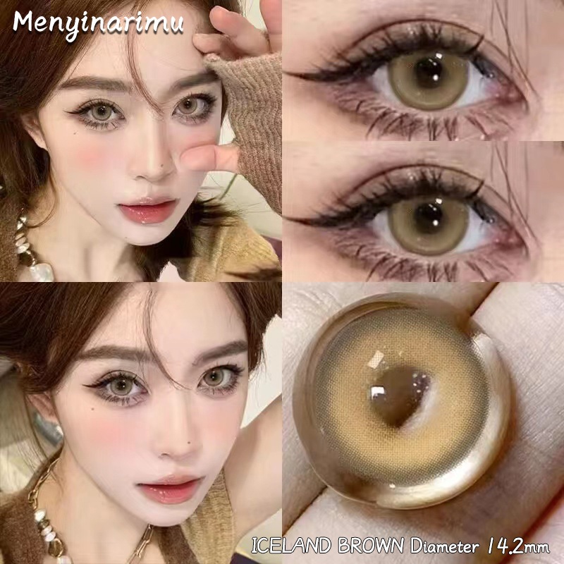 Jual Eyeshare Softlens Miki Gray 1 Pasang 140mm Shopee Indonesia