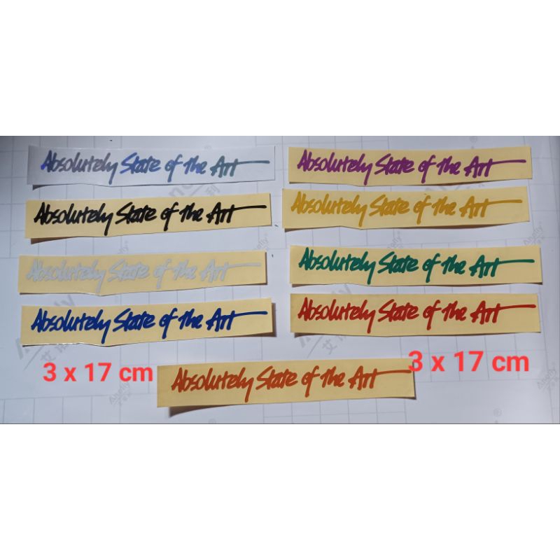 Jual Sticker absolutely state of the art | Shopee Indonesia
