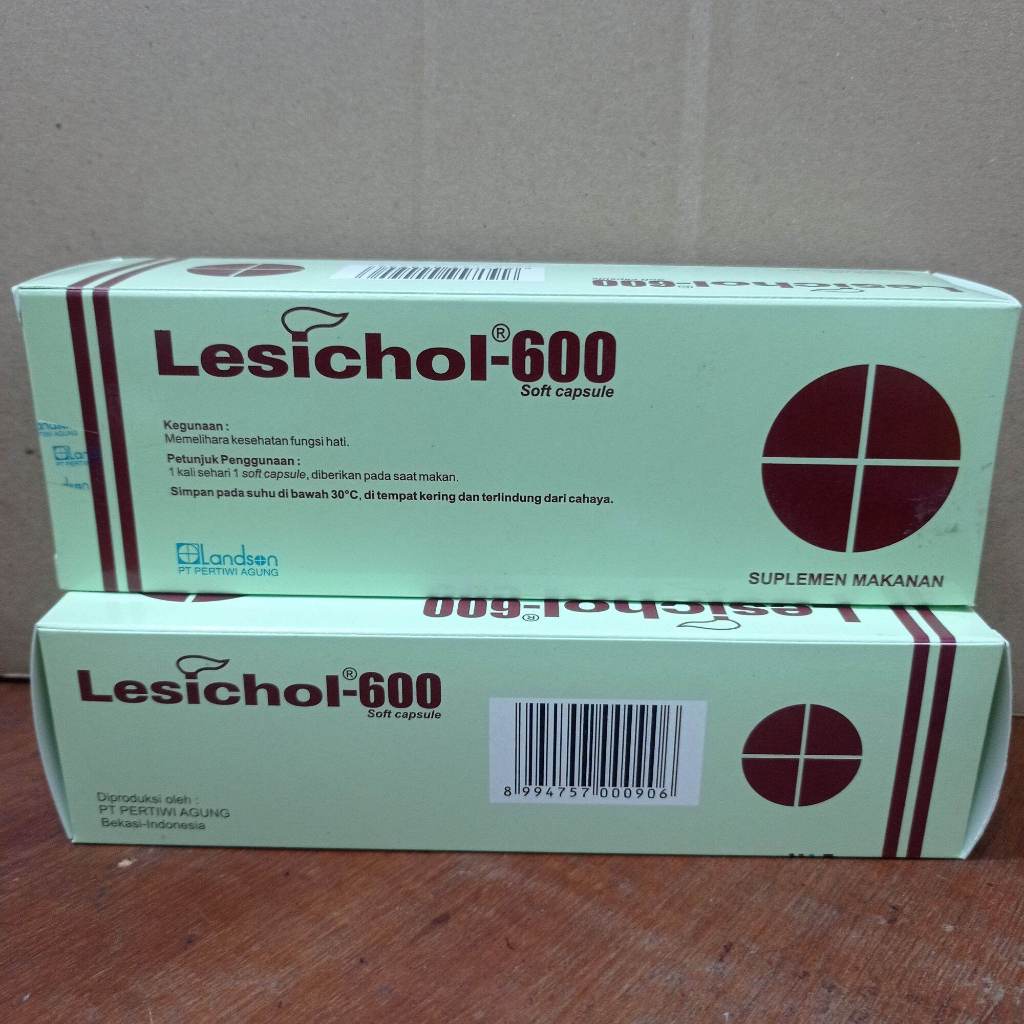 Jual Original Lesichol 600 Box Isi 30 Kapsul Lunak | Shopee Indonesia