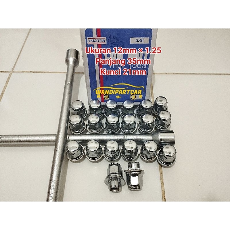 Jual MUR BAUT RODA RACING LUG NUT SUZUKI APV FUTURA 12 X 1.25 KUNCI ...