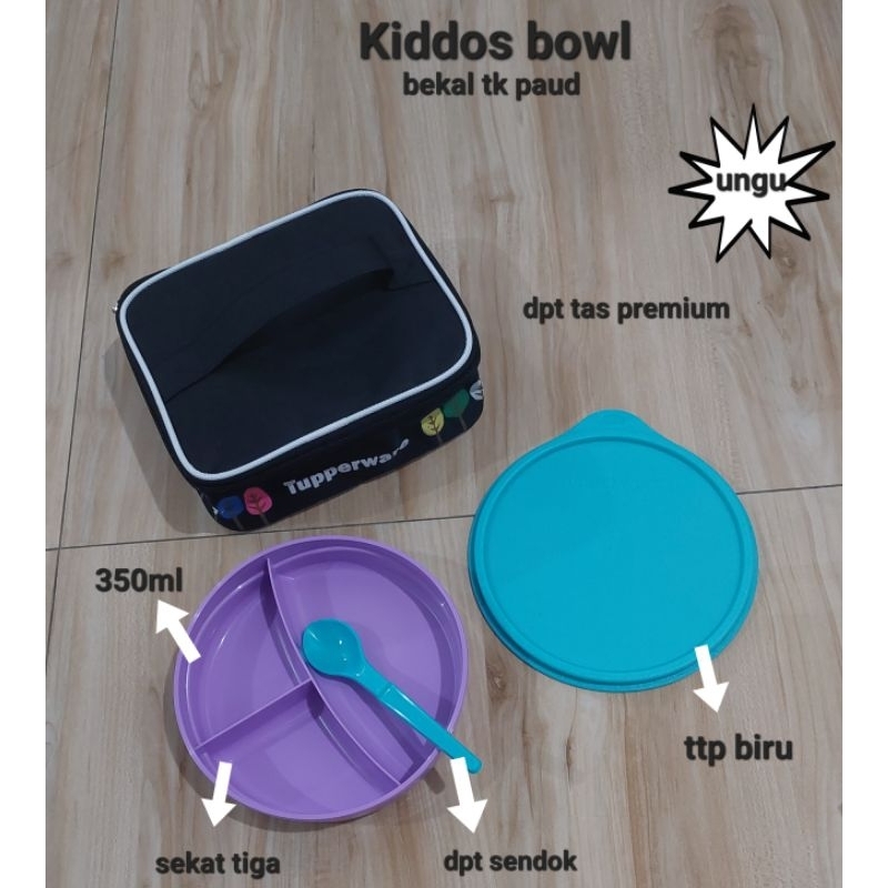 Jual ORIGINAL TUPPERWARE BEKAL ANAK TK PAUD KIDDOS PLUS SENDOK | Shopee ...
