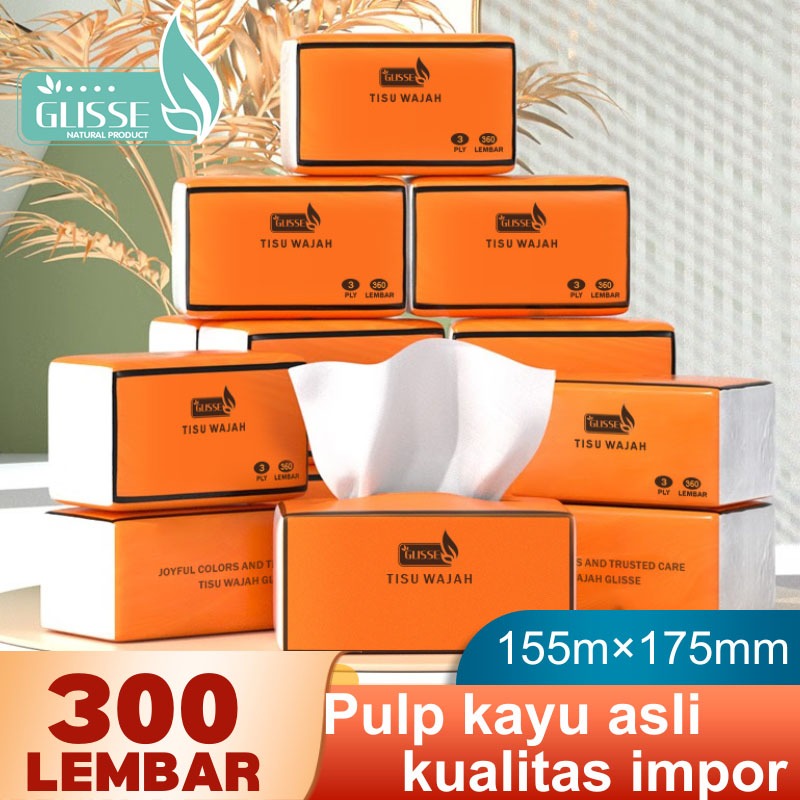 Jual Glisse Tissue 20 Pack Tisu Murah Soft Facial Tissu 360 Sheets 3ply
