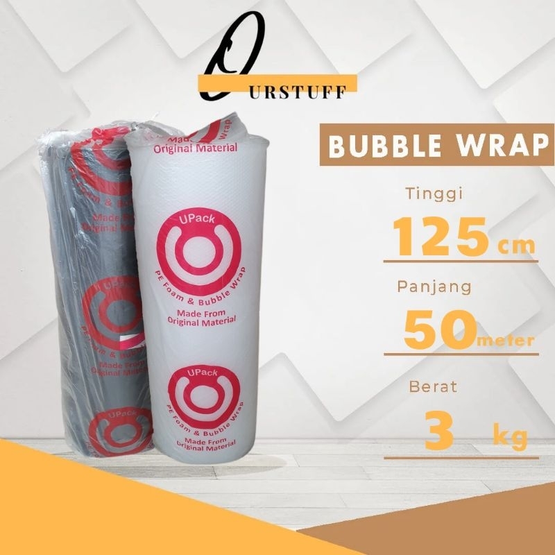 Jual Bubble Wrap Upack 125 CM X 50 Meter Murah | Shopee Indonesia