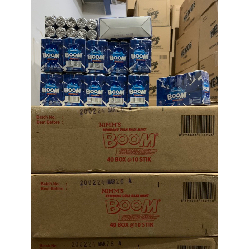Jual Permen Boom Stik Rasa Strong Mint 1 pack isi 10 stik @12 Butir ...