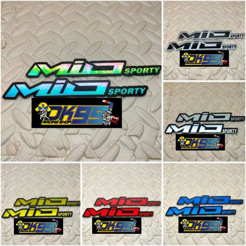 Jual Emblem yamaha Mio sporty logo 3D emblem timbul Mio sporty akrilik ...