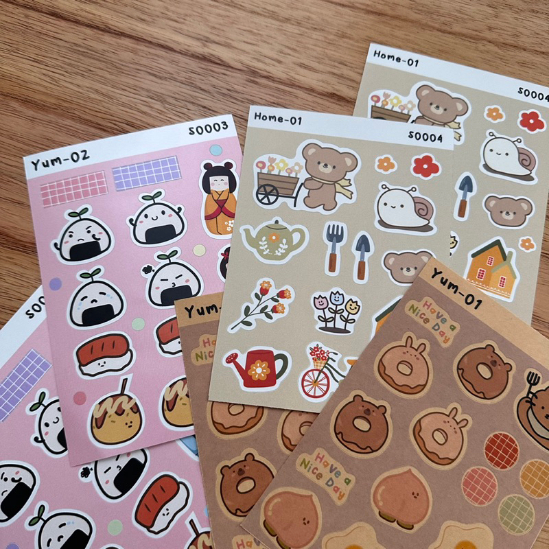 Jual Stiker Sticker Sheet Anak Lucu Journaling | Shopee Indonesia