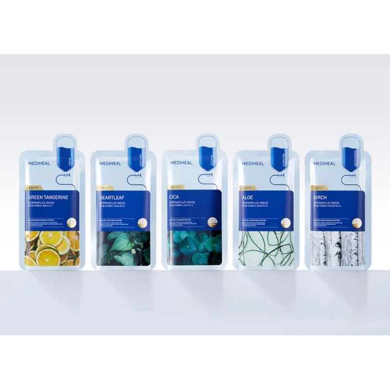 Jual Mediheal Derma Plus Mask Green Tangerine / Hyaluronic Acid ...