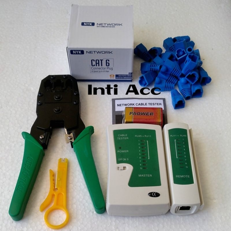 Jual Paket tang Crimping tool RJ45 RJ11 LAN Tester RJ45 Konektor RJ45 ...