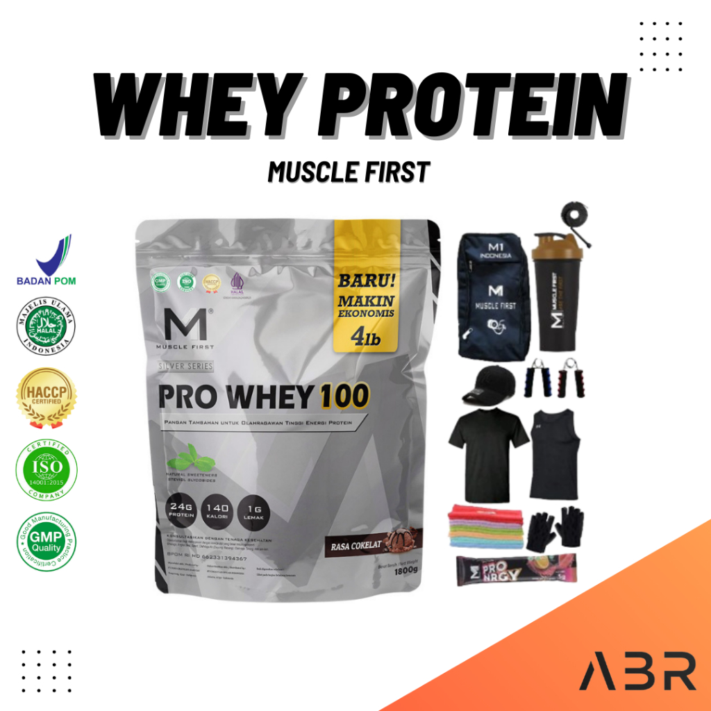 Jual Muscle First Pro Whey 100 4lbs Whey Protein - M1 ProWhey ...