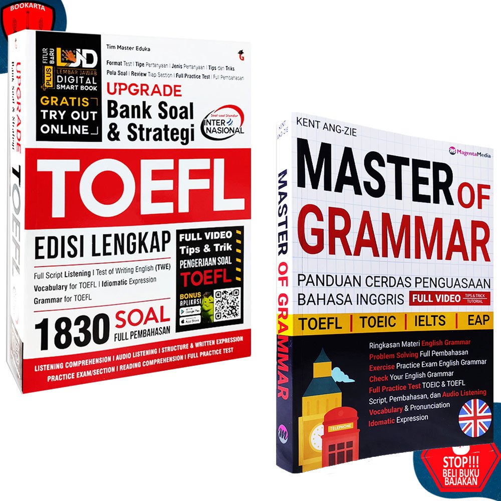 Jual BUKU GRAMMAR BAHASA INGGRIS - MASTER OF GRAMMAR - BUKU BELAJAR ...