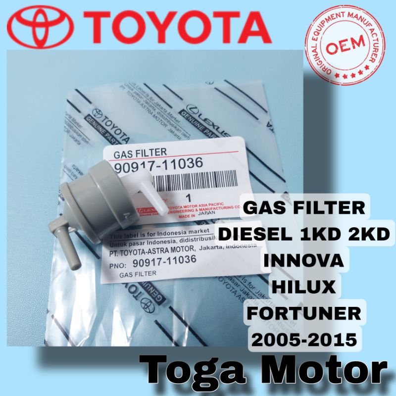 Jual Filter Gas Diesel Innova Hilux Fortuner 2005-2015 | Shopee Indonesia
